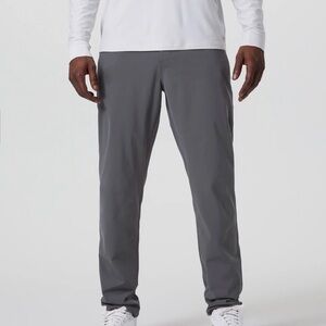 Vuori Charcoal Meta Pant 34” In Seam, 33” Waist